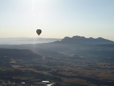 Vol en globus a l'Anoia, Igualada
