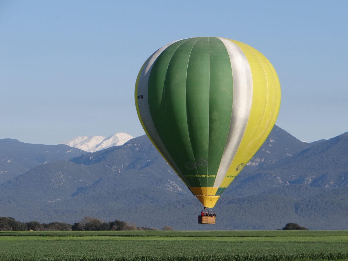 Valle de la Cerdanya visto desde un globo
